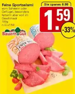 WEZ Bauern Gut Feine Sportsalami Angebot