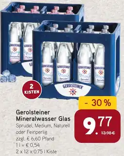 Dornseifer Gerolsteiner Mineralwasser Glas Angebot