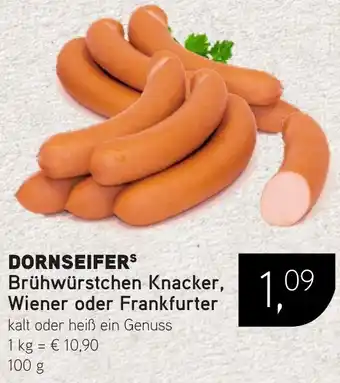 Dornseifer DORNSEIFERS Brühwürstchen Knacker, Wiener oder Frankfurter Angebot