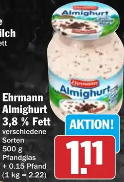HIT Ehrmann Almighurt 3,8% Fett Angebot