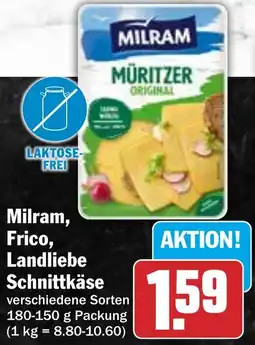 HIT Milram, Frico, Landliebe Schnittkäse Angebot
