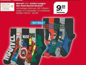 NETTO Marvel Oder Justice League 5er-pack Herren Socken Angebot