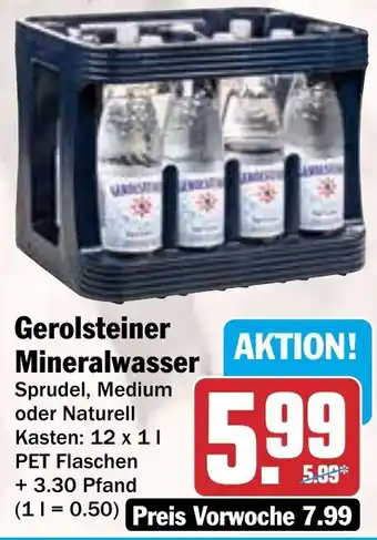 HIT Gerolsteiner Mineralwasser Angebot