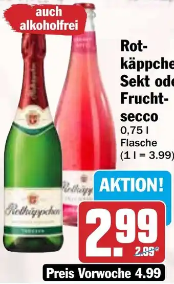 HIT Rotkäppchen Sekt oder Fruchtsecco Angebot