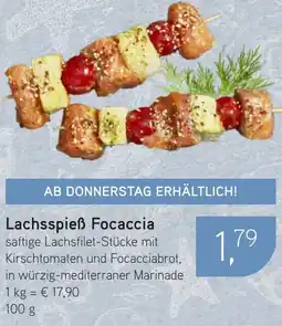 Dornseifer Lachsspieß Focaccia Angebot