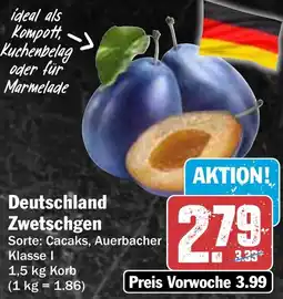 HIT Deutschland Zwetschgen Angebot