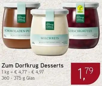 Dornseifer Zum Dorfkrug Desserts Angebot