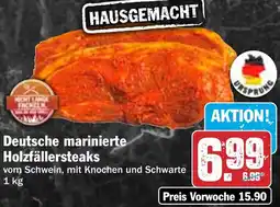 HIT Deutsche marinierte Holzfällersteaks Angebot