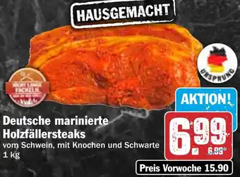 HIT Deutsche marinierte Holzfällersteaks Angebot