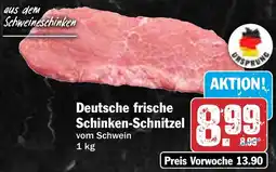 HIT Deutsche frische Schinken-Schnitzel Angebot