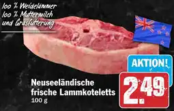HIT Neuseeländische frische Lammkoteletts Angebot