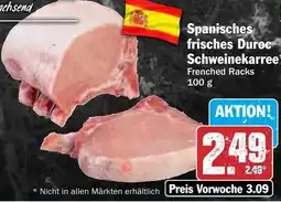 HIT Spanisches frisches Duroc Schweinekarree Angebot