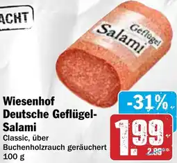 HIT Wiesenhof Deutsche Geflügel Salami Angebot