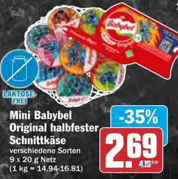 HIT Mini Babybel Original halbfester, Schnittkäse Angebot