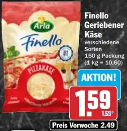 HIT Arla Finello Geriebener Käse Angebot