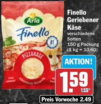 HIT Arla Finello Geriebener Käse Angebot