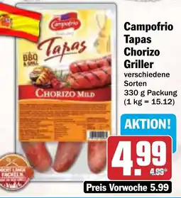 HIT Campofrio Tapas Chorizo Griller Angebot