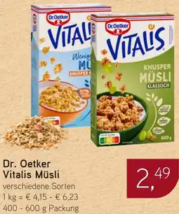 Dornseifer Dr. Oetker Vitalis Müsli Angebot