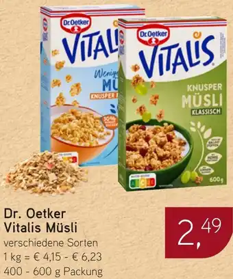 Dornseifer Dr. Oetker Vitalis Müsli Angebot