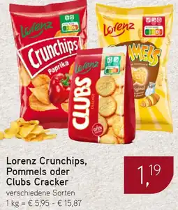 Dornseifer Lorenz Crunchips, Pommels oder Clubs Cracker Angebot