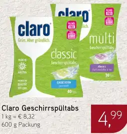 Dornseifer Claro Geschirrspültabs Angebot