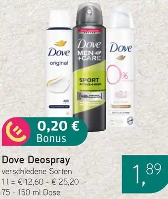 Dornseifer Dove Deospray Angebot