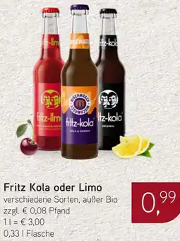 Dornseifer Fritz Kola oder Limo Angebot