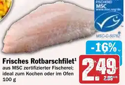 HIT Frisches Rotbarschfilet Angebot
