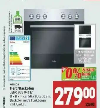 Marktkauf Amica Herd-backofen Angebot