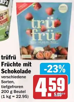 HIT trüfrü Früchte mit Schokolade Angebot