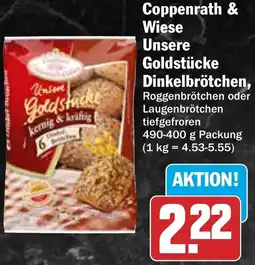 HIT Coppenrath & Wiese Unsere Goldstücke Dinkelbrötchen Angebot
