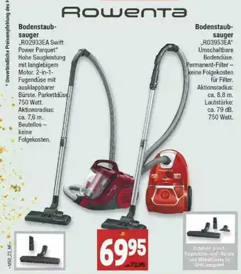 Marktkauf Rowenta Bodenstaubsauger Angebot