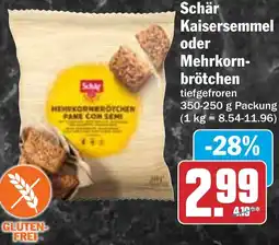 HIT Schär Kaisersemmel oder Mehrkornbrötchen Angebot