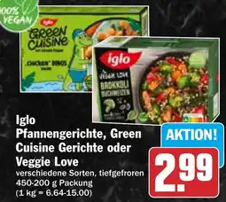HIT Iglo Pfannengerichte, Green Cuisine Gerichte oder Veggie Love Angebot