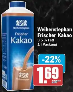 HIT Weihenstephan Frischer Kakao Angebot
