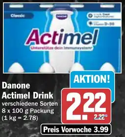 HIT Danone Actimel Drink Angebot