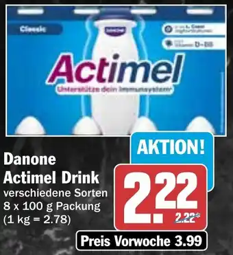 HIT Danone Actimel Drink Angebot