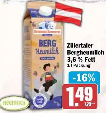 HIT Zillertaler Bergheumilch 3,6% Fett Angebot