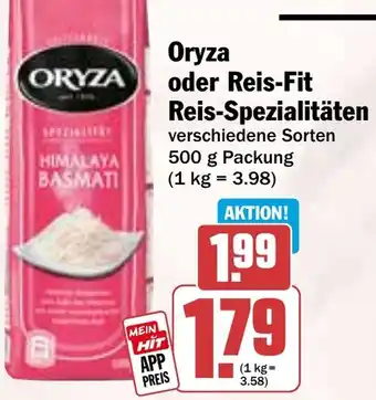 HIT Oryza oder Reis-Fit Reis-Spezialitäten Angebot