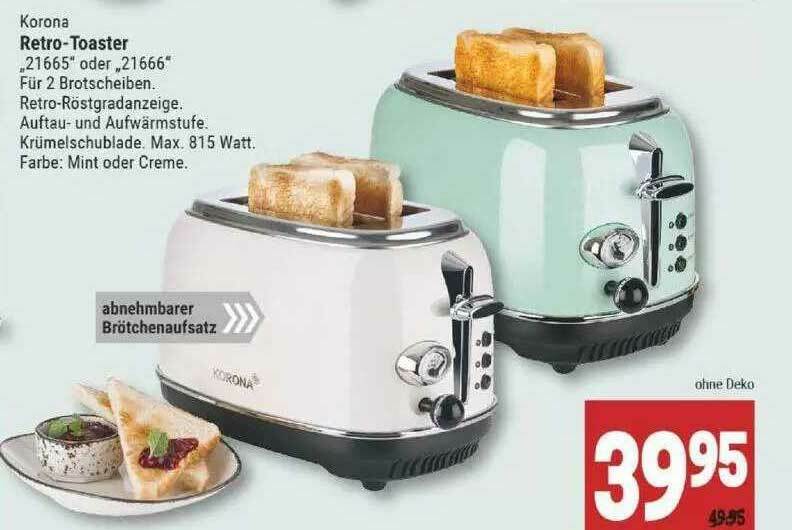 Korona Retrotoaster Angebot bei Marktkauf