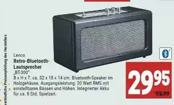 Marktkauf Lenco Retro-bluetooth Lautsprecher Angebot