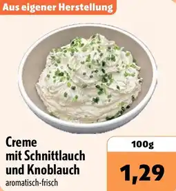 Aktiv Irma Creme mit Schnittlauch und Knoblauch Angebot