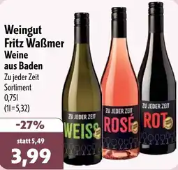 Aktiv Irma Weingut Fritz Waẞmer Weine aus Baden Angebot