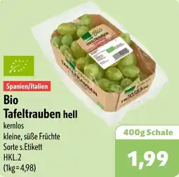 Aktiv Irma Edeka Bio Tafeltrauben hell Angebot