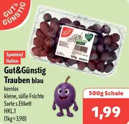 Aktiv Irma Gut&Günstig Trauben blau Angebot