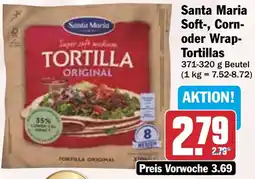 HIT Santa Maria Soft-, Corn- oder Wrap Tortillas Angebot