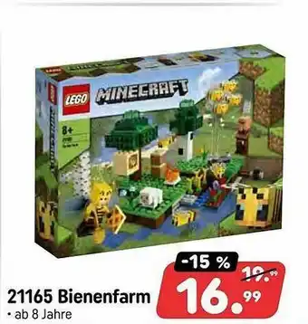 Spiele Max Lego Minecraft 21165 Bienenfarm Angebot