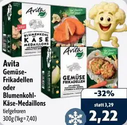 Aktiv Irma Avita Gemüse Frikadellen oder Blumenkohl Käse-Medaillons Angebot