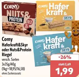 Aktiv Irma Corny Haferkraft&Skyr oder Nuts&Protein Riegel Angebot