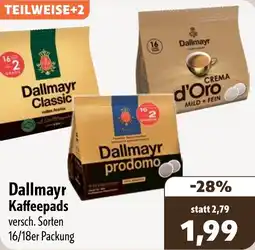 Aktiv Irma Dallmayr Kaffeepads Angebot